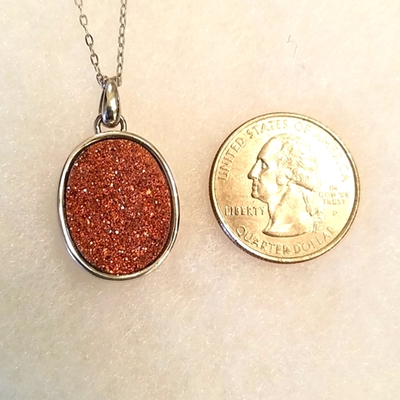 🌺!HOST PICK!🌺 STERLING DRUZY NECKLACE - Picture 4 of 5